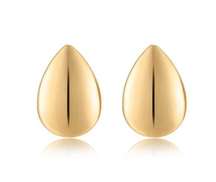 Ettika Tear Drop Earrings 18K Plated Gold solid Statement Bubble Minimalist