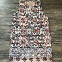 Eliane Rose Sleeveless Women's Print Dress Split Collar Size 6