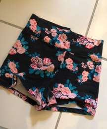 Charlotte Rusée Black Floral  Shorts