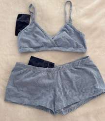 Blue Striped Set