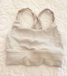 White  Sports Bra