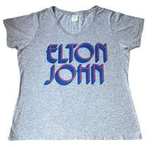 Elton John Ladies T Shirt by Port & Company Size XXL 2XL