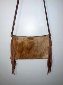 Fringe Cowhide Crossbody Purse