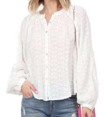 Free People white peasant style top