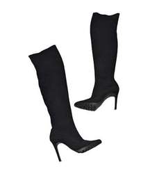 Mix No. 6 Dionisi Boot Knee High Heeled Boots Stretch Pointed Toe Stilleto Sexy