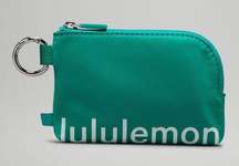 NWT Clippable Card Pouch in Maldives Green/Mint Moment