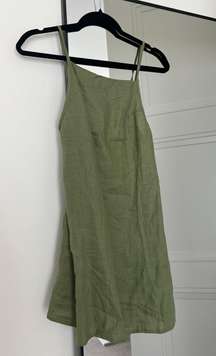 Green Linen Boutique Dress