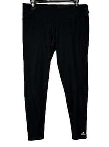 Adidas Climalite Black Mid Rise Cropped Leggings Size L