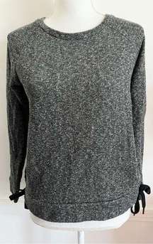 ABS Allen Schwartz • Grey Black Lace Up Side Sweatshirt