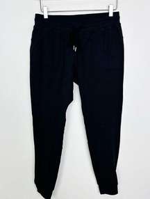 Zyia Black Drawstring Elastic Waist Jogger Pants M