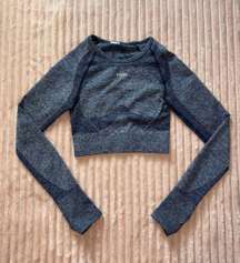 Cropped Long Sleeve Top