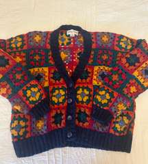 Vintage Granny Square Crochet Cardigan