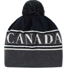 CANADA GOOSE LOGO POM BEANIE NEW WITH TAGS