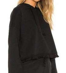 NWT Revolve Black Cropped Hoodie Sweatshirt