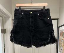 Black High Waisted Shorts