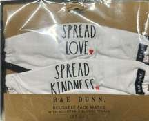 NEW Rae Dunn Face masks SPREAD LOVE / KINDNESS