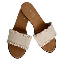 Joie Eidel Ruffle Slip-on Slide Sandals Vacation Flat Band