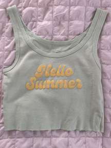 “Hello Summer” tank top