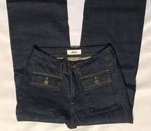 JBD Jeans Denim High Rise Skinny Flare Jean Size 24 Just Black Denim Brand