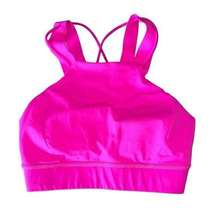 Lululemon Strong at Heart Bra Medium Support, C/D Cup Highlight Pink Size 6