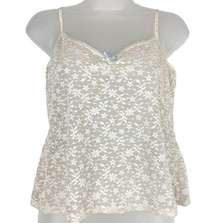 Tommy Hilfiger Ivory Cami Floral Lace Pattern Size L