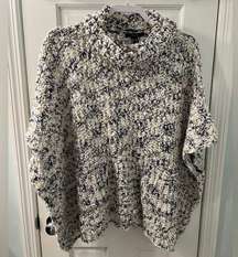 Chunky Poncho Sweater - Size Medium