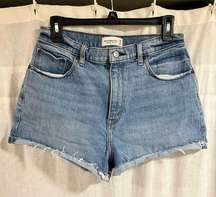 Abercrombie & Fitch Curve Love Cuffed High Rise Mom Shorts