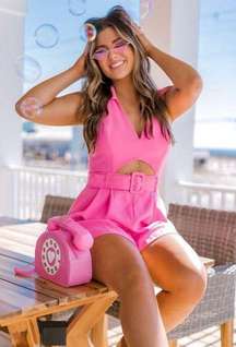 Hot Pink Romper