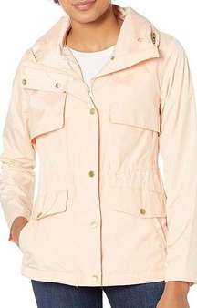 COLE HAAN Women's Short Packable Rain Jacket Pink Size XL