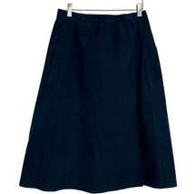 Vintage Blue Soft Velvet Midi Pencil Wrap Skirt Tie Close No Size