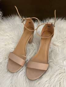 Nude Strappy Heels