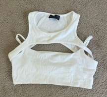 White Crop Top