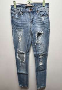 Highway Distressed Skinny Jeans