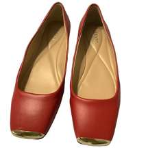 ALFANI‎ Step n flex Gold Square Toe Slip-On Ballerina Flat Shoes Size 7.5
