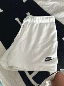 White  Sweat Shorts