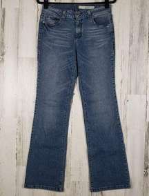 DKNY Faded Medium Wash Blue Denim Bootcut Jeans Women's Size 8