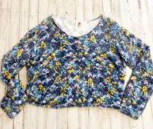 Sweater Medium Floral Anthropologie