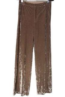David Lerner High Rise Velvet Lounging Pants New Womens Size Small