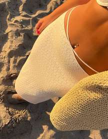 White Maxi Skirt Coverup  