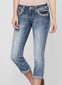 Signature  Cropped Jeans‎ Women’s Stretch Size 29