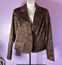 Apt. 9 Brown Brocade Jacket size 12