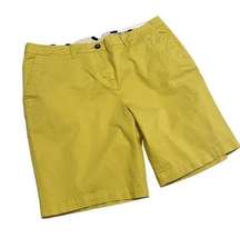 Boden 9" yellow bermuda chino casual shorts size 12 SH2 8016