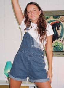 Kacey Overalls in Blue Denim