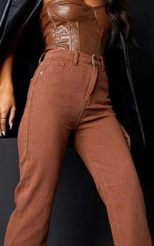 Chocolate Long Leg Straight Jean