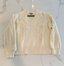 J Crew Cream Knit Sweater