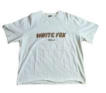 Women’s White Fox Offstage Oversized Tee Cream Size XL