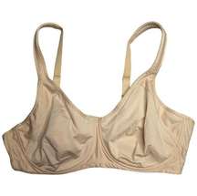 Title Nine Latte Beige Unlined Underwire Medium Impact Sports Bra 40 D