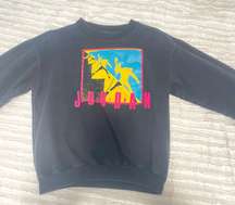 90’s RARE  Graphic Sweatshirt Black Large