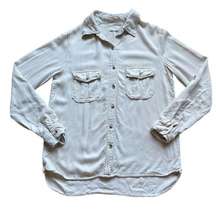 Harper Anthropolgie Cream Button Down Shirt Size: Small