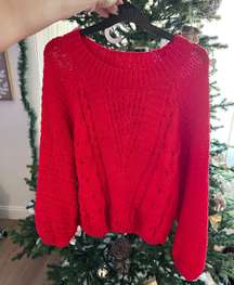 Boutique Red Sweater